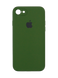 Силиконовый чехол Full Cover Square для iPhone 7/8 dark green Full Camera