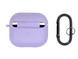 Чохол for AirPods 3 Logo силіконовий glicine з мікрофіброю