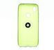 Накладка Soft Glass кольцо для Xiaomi Redmi 7 green