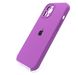 Силіконовий чохол Full Cover для iPhone 12 Pro Max purple Full Camera