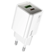 Сетевой блок питания Hoco N46 Glorious PD20W+QC3.0 (1USB-A/1C) white