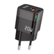 Сетевое зарядное устройство адаптер WALKER WH-42 20W GAN PD 20W/QC3.0/18W black
