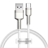 USB кабель Baseus Cafule Metal Type-C 66W 1m white