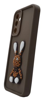 Чехол Pretty Things для Samsung A05s brown/rabbit Full Camera