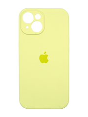 Силіконовий чохол Full Cover для iPhone 15 mellow yellow Full camera
