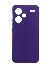 Силиконовый чехол Full Cover для Xiaomi Redmi Note 13 Pro+ violet Full Camera без logo