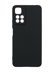 Силиконовый чехол SMTT для Xiaomi Redmi Note 11 Pro+black Full Camera с микрофиброй