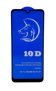 Захисне 10D скло Full Glue для Xiaomi Redmi Note 8T black SP