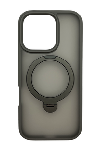 Чохол TPU+PC Metal Buttons with MagSafe Colorful HQ Ring для iPhone 16 Pro grey