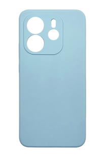 Силиконовый чехол Softy для Xiaomi Redmi Note 14 4G (UA/Europe) light blue Full Camera с микрофиброй