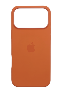 Силиконовый чехол with MagSafe для iPhone 17 Pro Max orange 1:1 Smart animation