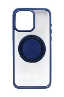 TPU+PC чохол Metal Ring with MagSafe для iPhone 15 Pro Max blue