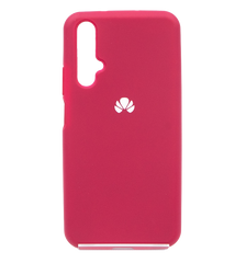 Силиконовый чехол Full Cover для Huawei Nova 5T pink sand