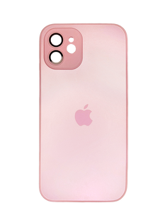 Чехол TPU+Glass sapphire matte case для iPhone 12 Pro chanel pink