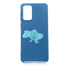 Силіконовий чохол Full Soft MyPrint для Samsung A73 dark blue (карта України)