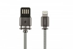 USB кабель Remax RC-064i Suri 2 Lightning 2,4A/1 Сталевий