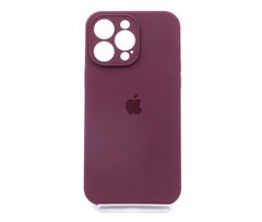 Силіконовий чохол Full Cover для iPhone 14 Pro Max plum Full Camera