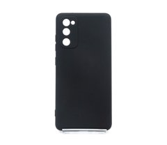 Силіконовий чохол SMTT для Samsung S20 FE black Full Camera з мікрофіброю