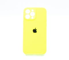 Силіконовий чохол Full Cover для iPhone 13 Pro Max neon green Full Camera
