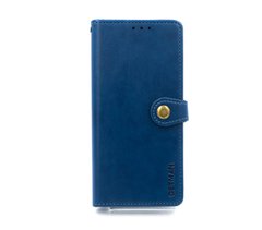 Чохол-книжка шкіра для Xiaomi Redmi Note 12 Turbo/Poco F5 blue Getman Gallant PU