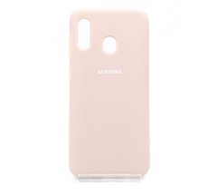 Силіконовий чохол Full Cover для Samsung A20/A30 pink sand