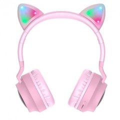 Bluetooth стерео гарнітура Hoco W27 CAT EAR Wireless headphones Pink