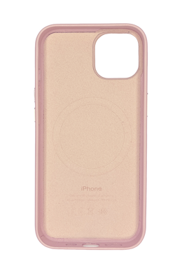 Чехол Leather with Magsafe для iPhone 14 Sand Pink