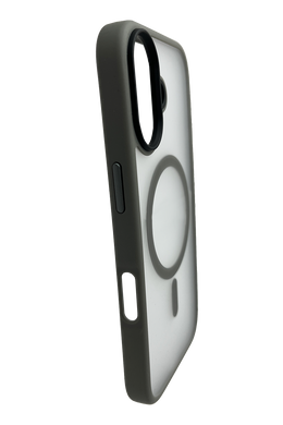 Чехол Fibra Metal Buttons with MagSafe для iPhone 17 gray
