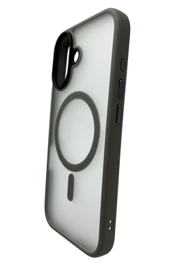 Чехол Fibra Metal Buttons with MagSafe для iPhone 17 gray