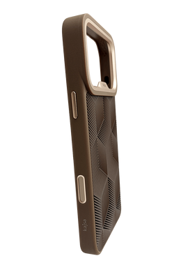 Чехол Kajsa Splendid Collection 3D Cube Pattern with MagSafe для iPhone 17 ProMax desert gold O-Ring