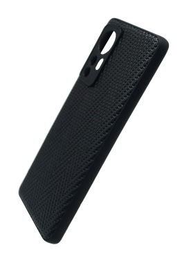 Накладка Leather Case для Xiaomi Mi 12/12X волна/black Full Camera