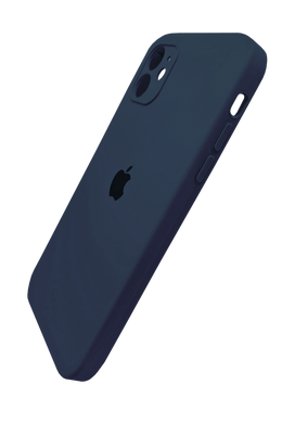 Силіконовий чохол Full Cover Square для iPhone 11 midnight blue Full Camera