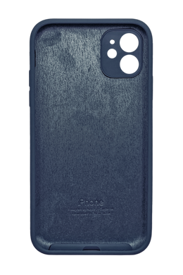 Силіконовий чохол Full Cover Square для iPhone 11 midnight blue Full Camera