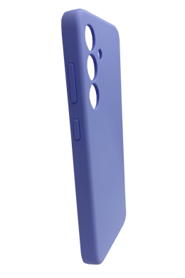 Силиконовый чехол Fibra для Samsung S24 light purple Full Camera