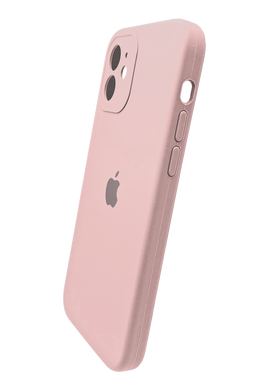 Силіконовий чохол Full Cover для iPhone 12 pink Full Camera