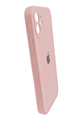 Силіконовий чохол Full Cover для iPhone 12 pink Full Camera