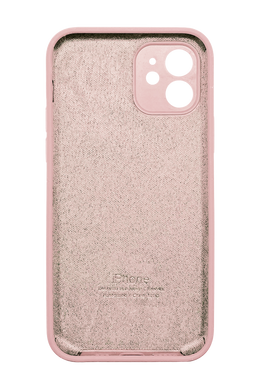 Силіконовий чохол Full Cover для iPhone 12 pink Full Camera