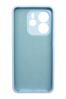 Силіконовий чохол Softy для Xiaomi Redmi Note 14 4G (UA/Europe) light blue Full Camera з мікрофіброю