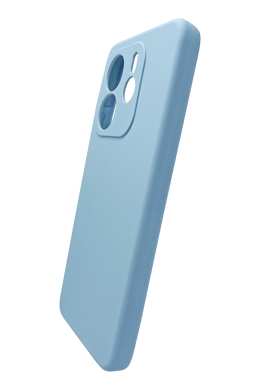 Силіконовий чохол Softy для Xiaomi Redmi Note 14 4G (UA/Europe) light blue Full Camera з мікрофіброю