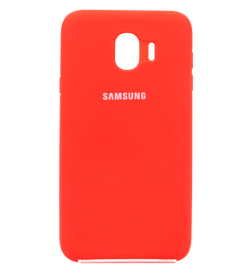 Силиконовый чехол Full Cover для Samsung J4 2018 red