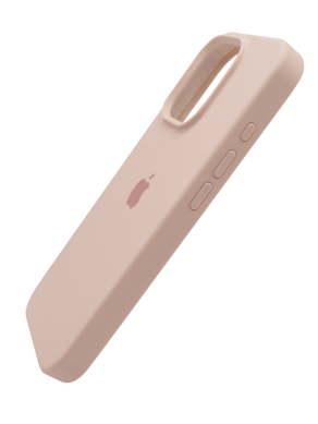 Силіконовий чохол Full Cover для iPhone 16 Pro pink sand