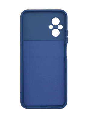 Силіконовий чохол Full Cover для Xiaomi Poco M5 dark blue Full Camera без logo