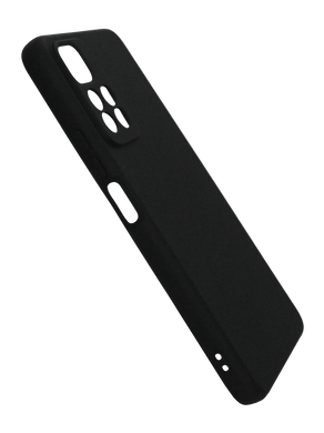 Силіконовий чохол SMTT для Xiaomi Redmi Note 11 Pro + black Full Camera з мікрофіброю