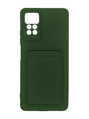 Силіконовий чохол WAVE Colorful Pocket для Xiaomi Redmi Note11Pro/Note12Pro 4G dark green Full Camer