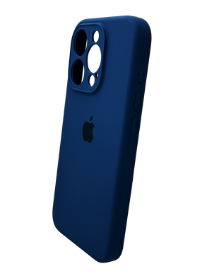 Силіконовий чохол Full Cover для iPhone 15 Pro Max deep navy Full Camera