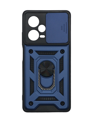 Чохол Camshield Serge Ring для Xiaomi Redmi Note 12 Pro+ 5G blue протиударний шторка/захист камери