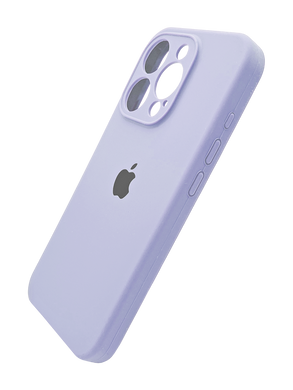 Силіконовий чохол Full Cover для iPhone 15 Pro light lilac (glycine) Full Camera