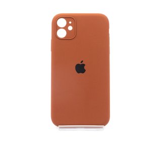 Силіконовий чохол Full Cover для iPhone 11 milk chocolate Full Camera