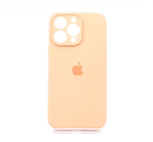 Силіконовий чохол Full Cover для iPhone 13 Pro peach Full Camera