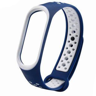 Ремінець Sport Nike Xiaomi MI Band 5/6 blue/white